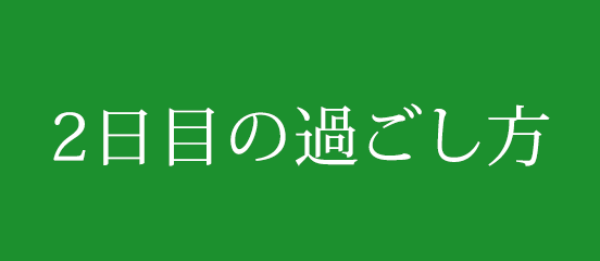 2日目の過ごし方